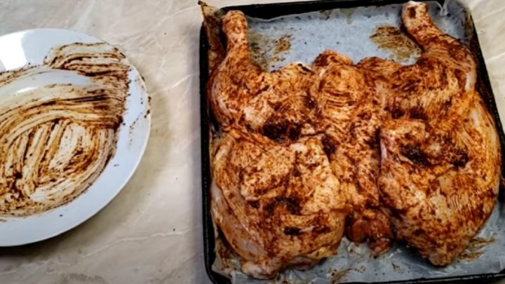 Kuře naplacato jen ze 3 ingrediencí