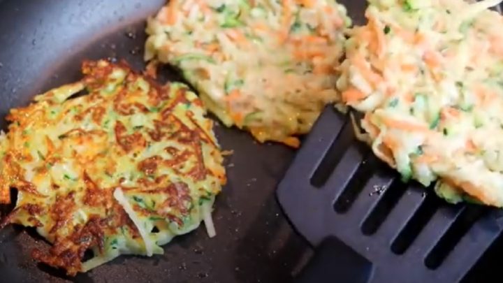 Zeleninové placičky ze 3 druhů zeleniny