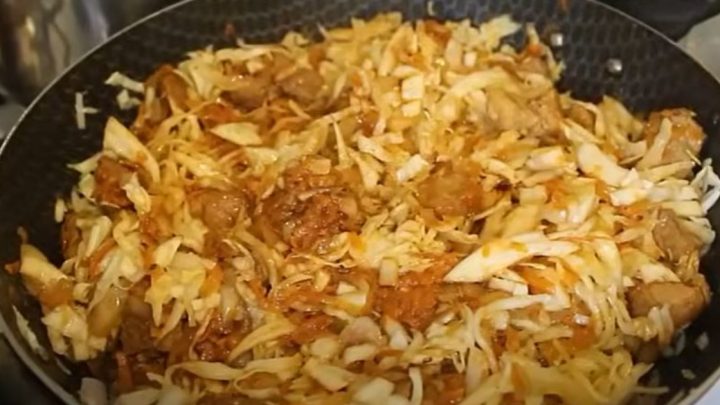 Bigos aneb dušené zelí s vepřovým masem