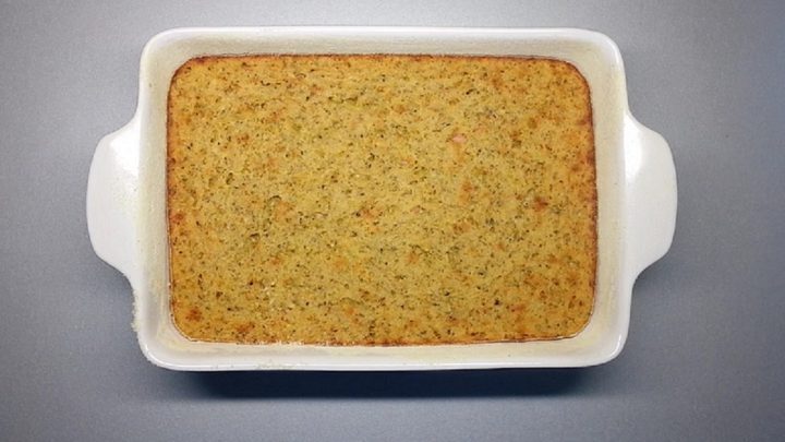 Bramborová buchta s uzeným masem