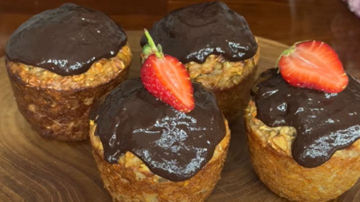 Banánové muffiny bez mouky s kakaem