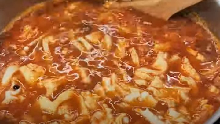 Hospodská dršťková polévka s chilli