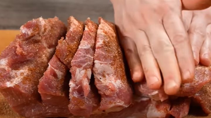 Pečená vepřová krkovice s rozmarýnem