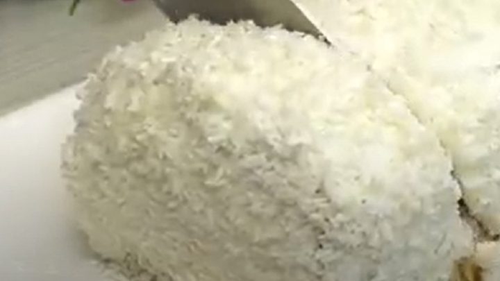 Raffaello roláda s čokoládovým krémem