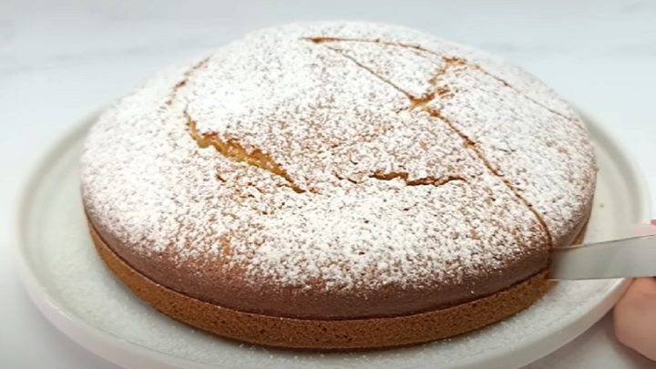 Rychlý mléčný koláč s vanilkou