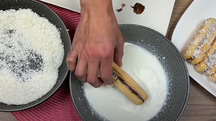 Nepečené rakvičky s nutellovým krémem