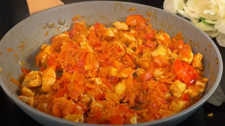 Zapečené plněné brambory s kuřecím masem