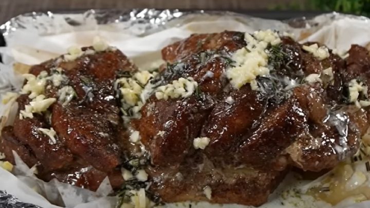 Pečená vepřová krkovice s rozmarýnem