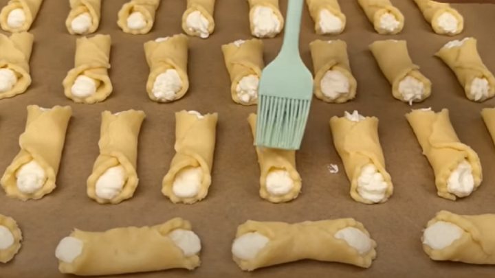 Tvarohové trubičky plněné krémem