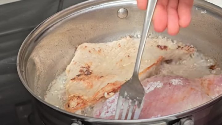 Pivní řízky z vepřového s česnekem a hořčicí