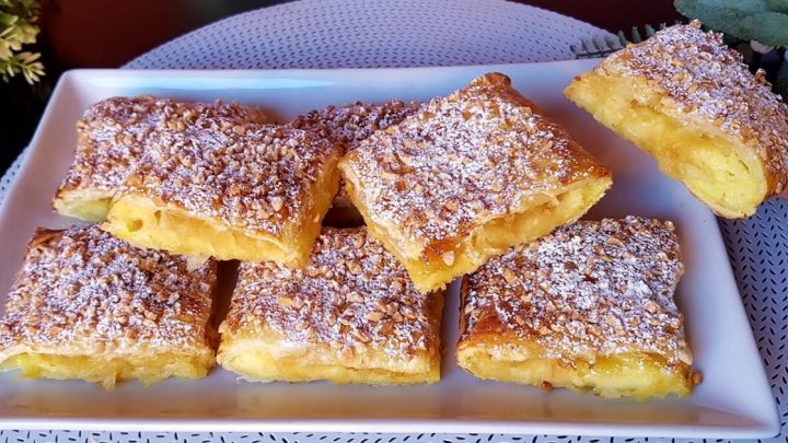 Pudinkové taštičky s jablky a skořicí