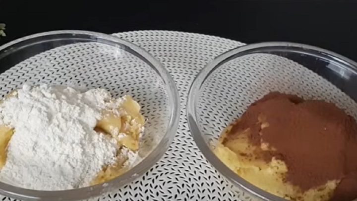 Rychlé dvoubarevné sušenky s vanilkou