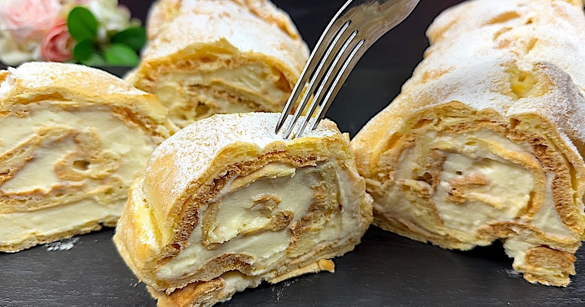 Ananasová roláda s mascarpone krémem