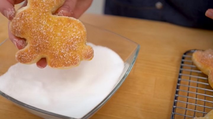 Zajíčci z tvarohového těsta s vanilkou