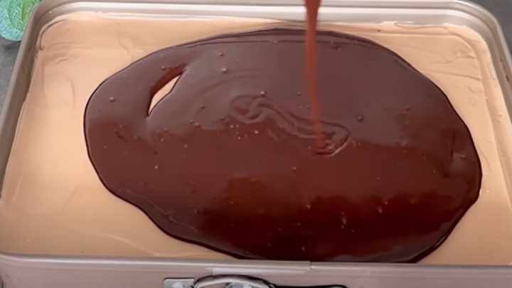 Kakaový řez „7 lžic“ s čokoládovým krémem