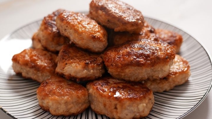 Smažené šišky z mletého masa