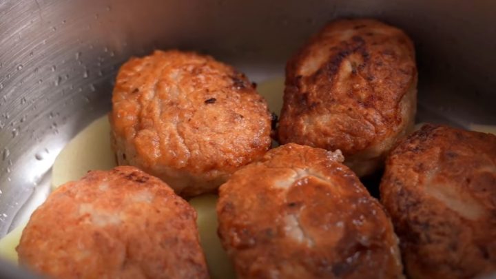 Smažené šišky z mletého masa