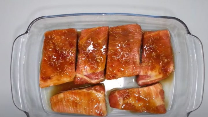 Pečená vepřová žebra na medu