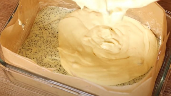 Buchta s kandovaným ovocem a mákem