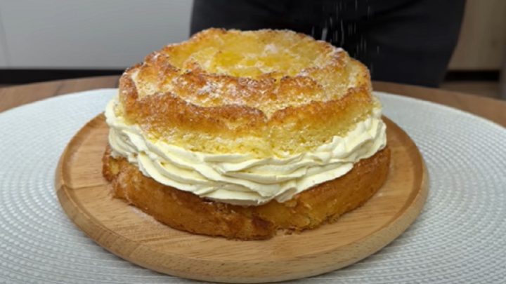 Bábovka plněná mangovým krémem