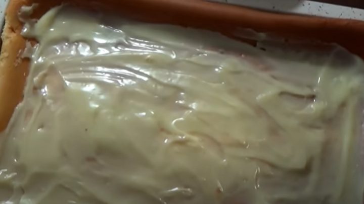 Tvarohový řez s bílou čokoládou