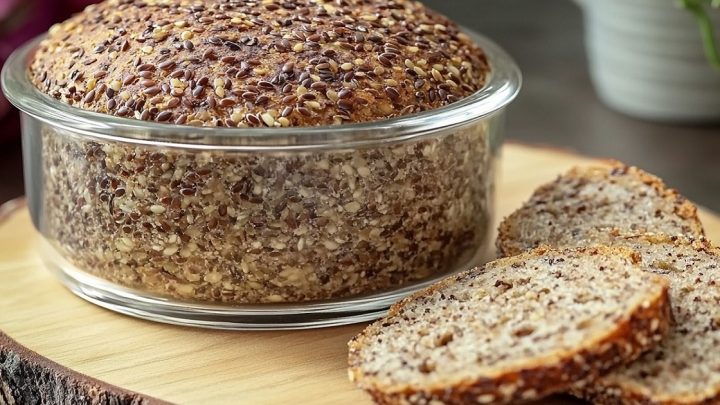 Chléb bez mouky se lněným semínkem