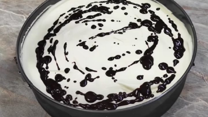 Nepečený Míša dort s čokoládou