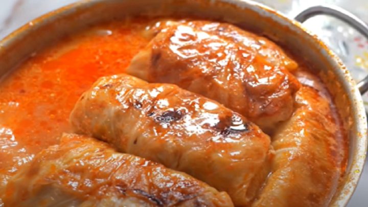 Tradiční zelné závitky s mletým masem