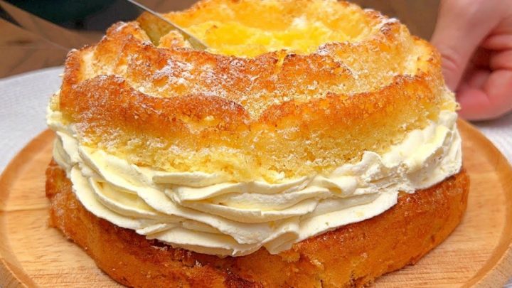 Bábovka plněná mangovým krémem