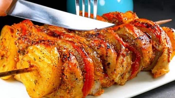 Rychlé kuřecí špízy se slaninou