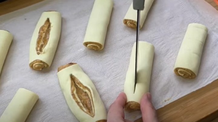 Ořechové šátečky z listového těsta