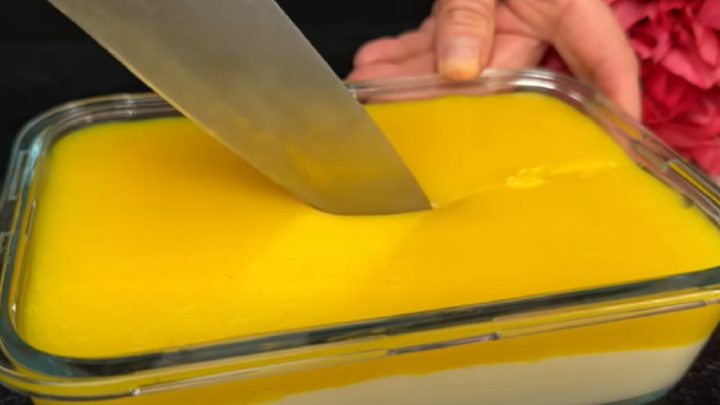 Nepečený pomerančový dezert s krémem