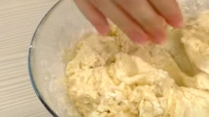 Slaný kynutý koláč s masovou náplní