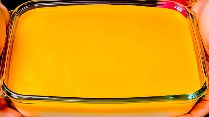 Nepečený pomerančový dezert s krémem