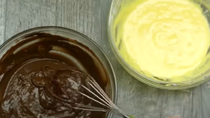 Dvoubarevná roláda s kakaovým krémem