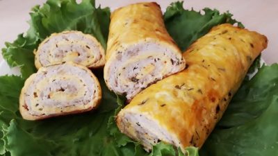 Roláda plněná mletým masem s petrželkou