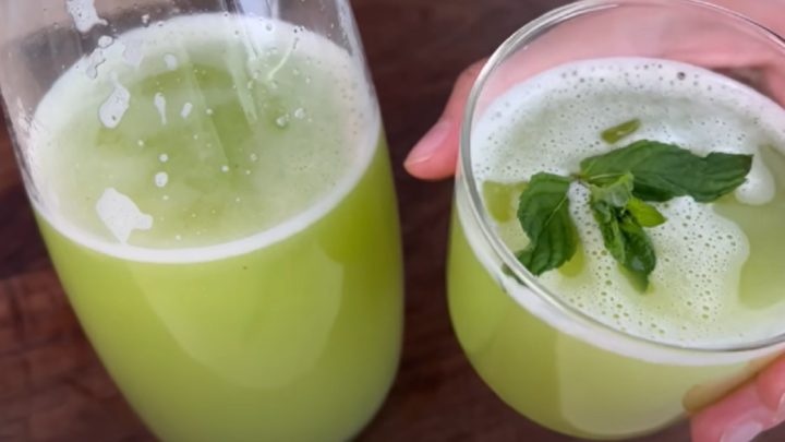 Okurkový nápoj na hubnutí se zázvorem