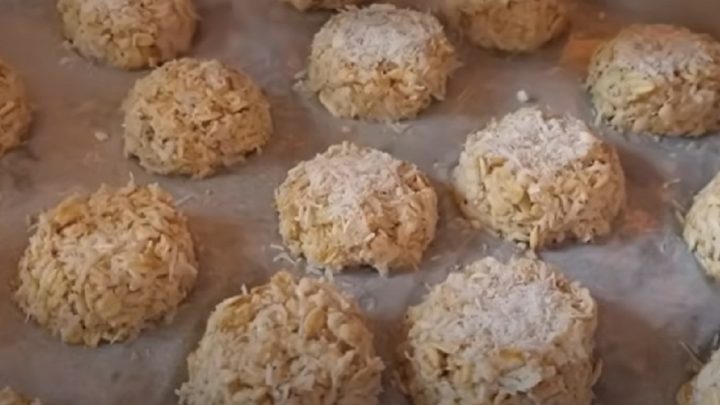 Křehké kokosové sušenky bez cukru