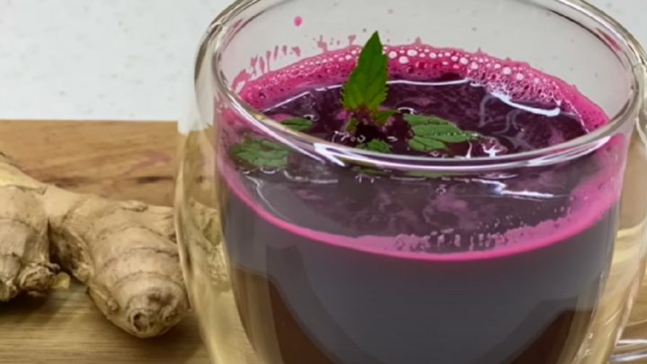 Zázvorový nápoj na očistu jater s řepou