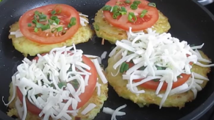 Bramborová mini pizza s omáčkou z mrkve