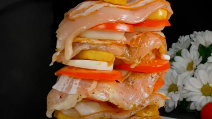 Rychlé kuřecí špízy se slaninou