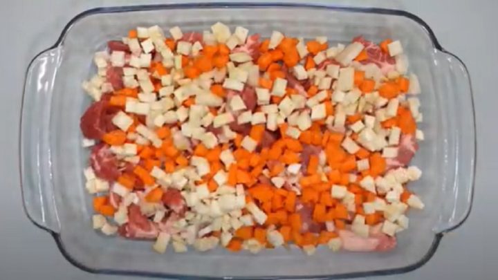 Krkovice na zelenině s brambory