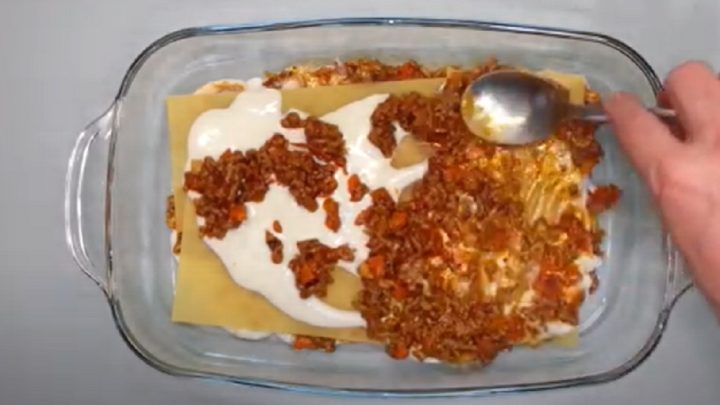 Domácí lasagne s mletým masem