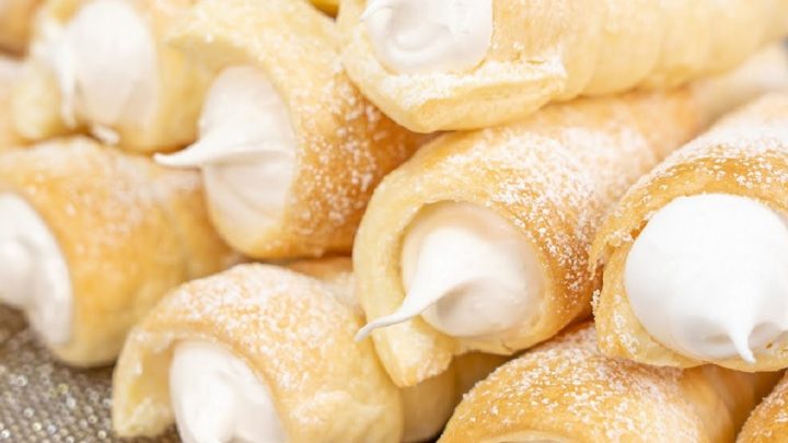 Domácí kremrole z listového těsta