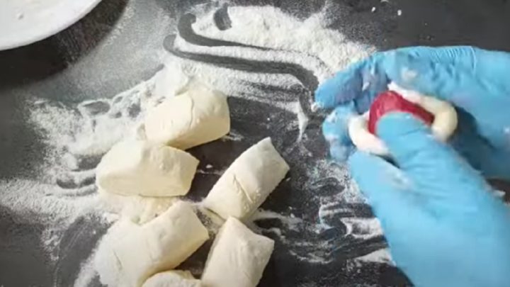 Tvarohové knedlíky plněné jahodami