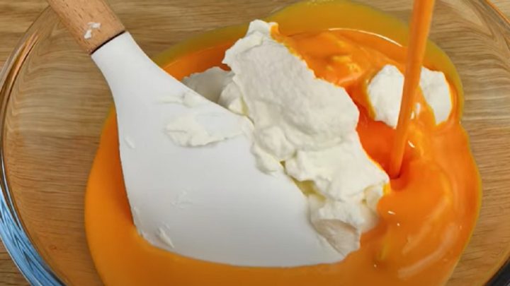 Smetanová pomerančová zmrzlina