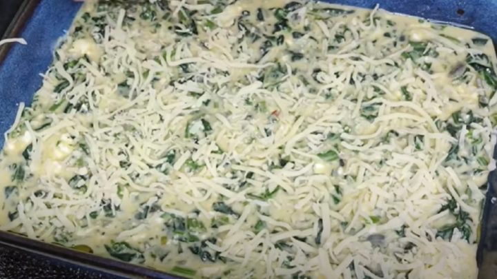 Špenátový nákyp s mozzarellou