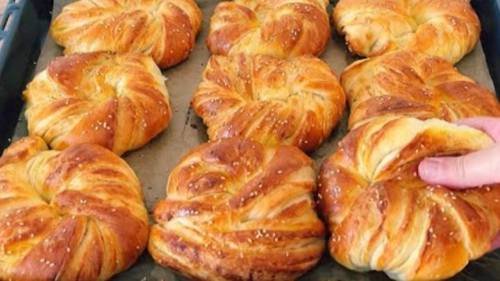 Máslové šátečky z kynutého těsta