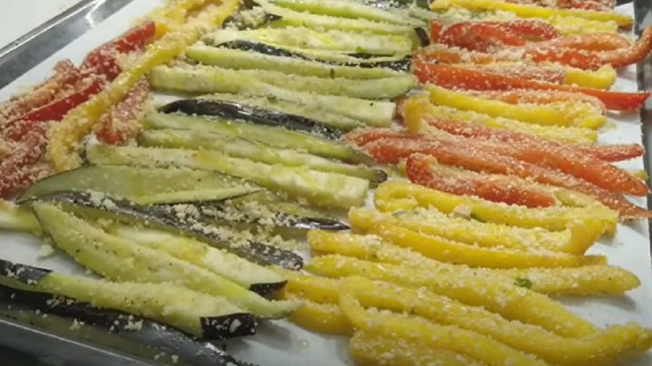 Zeleninové hranolky z trouby s česnekem