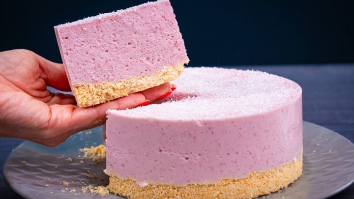 Nepečený pěnový dort se Salkem